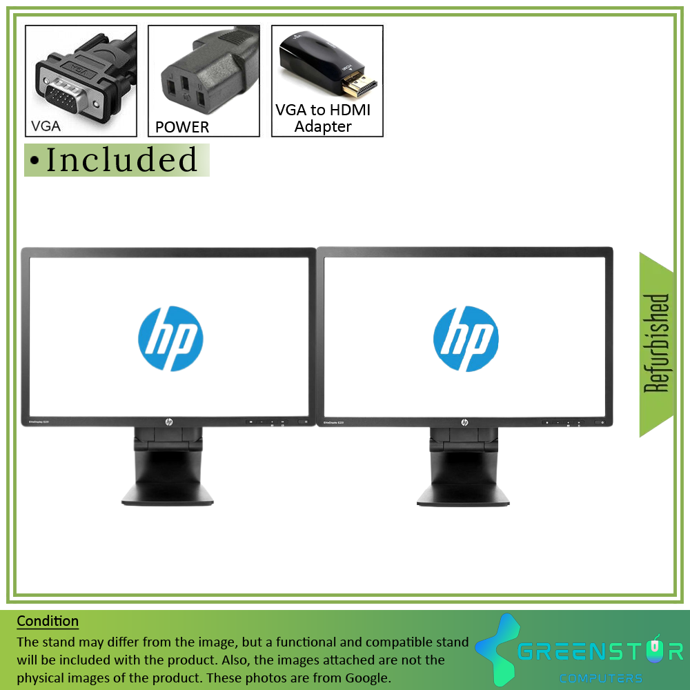  Refurbished(Good) - HP EliteDisplay E231 23-inch Widescreen 1920 x 1080 FHD LED Backlit LCD Monitor